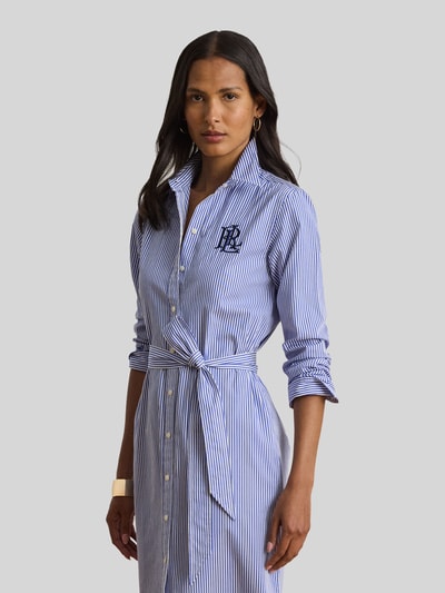 Lauren Ralph Lauren Getailleerde blousejurk van puur katoen Lichtblauw - 1