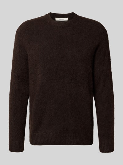 SELECTED HOMME Relaxed Fit Strickpullover mit Woll-Anteil Modell 'RAI BRUSHED' Mittelbraun 2