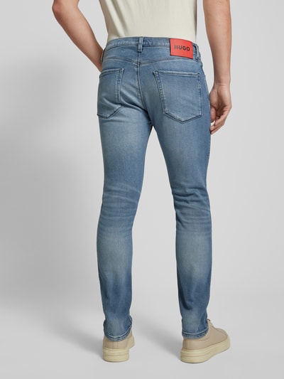 HUGO Extra slim fit jeans in 5-pocketmodel, model 'HUGO 734' Lichtblauw - 5