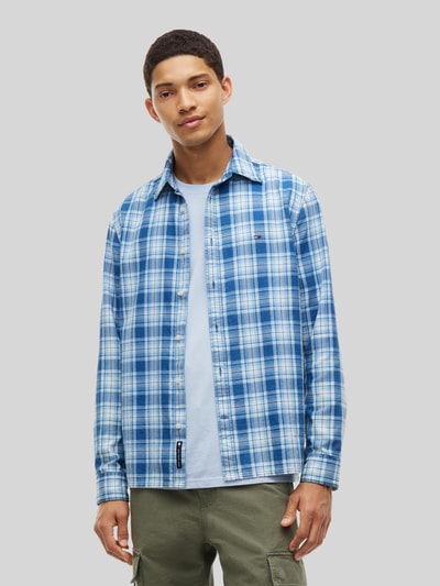 Tommy Jeans Regular Fit Freizeithemd aus reiner Baumwolle Hellblau 4