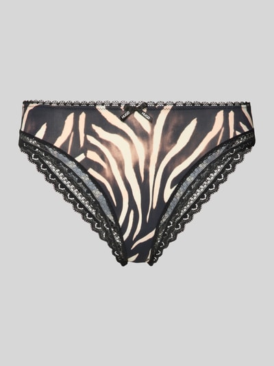HUGO Panty mit Animal Print Modell 'UNIQUE' Black 1