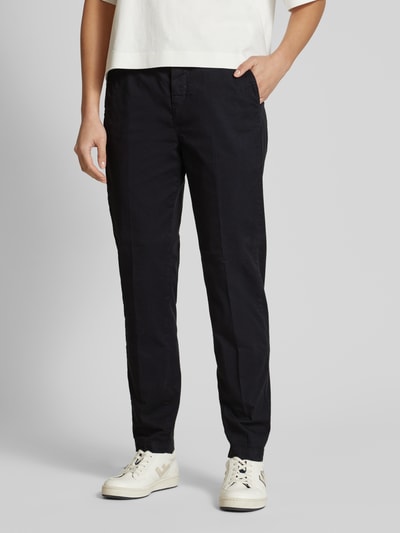 MAC Slim fit chino met verkort model, model 'TURN UP' Donkerblauw - 4