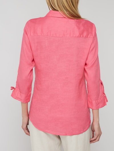 Malvin Bluse aus reinem Leinen Pink 5