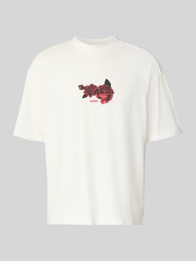 HUGO Oversized T-Shirt aus reiner Baumwolle Modell 'DOMANS' Kitt 2