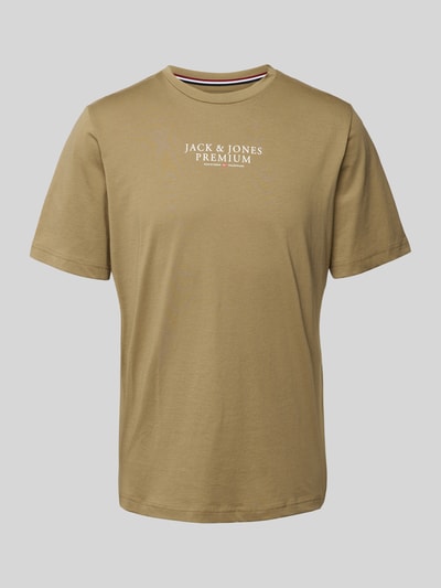 Jack & Jones Premium T-shirt met labelprint Cognac - 2