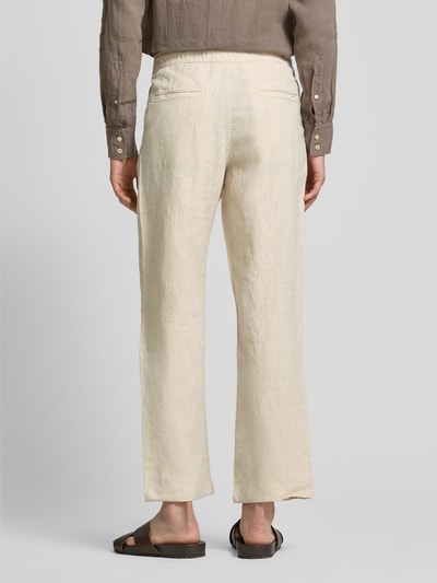 Knowledge Cotton Apparel Loose Fit Hose mit Tunnelzug Stein 5