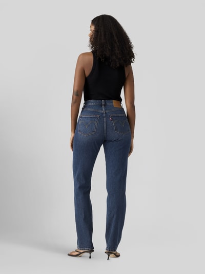 Levi's® 300 straight fit jeans van katoenmix in 5-pocketmodel Blauw - 5