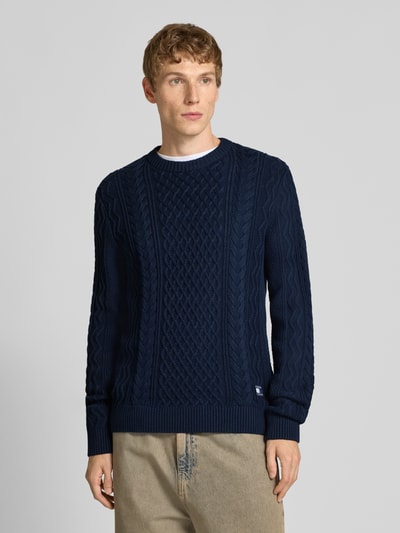 Tommy Jeans Regular fit gebreide pullover van zuiver katoen Marineblauw - 4