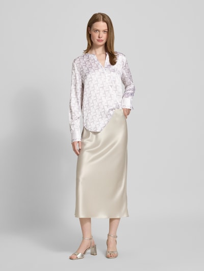 Herzensangelegenheit Regular fit blouse van zijdemix Lichtgrijs - 1