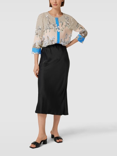 Marc Cain Blouse met all-over motief Lichtroze - 1