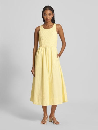 Bardot Cocktailkleid mit Rundhalsausschnitt Modell 'BRYONY' Hellgelb 4