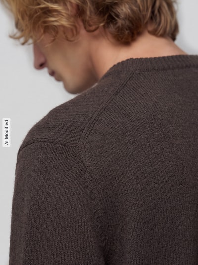 ONLY & SONS Pullover mit Strukturstrick Schlamm 3
