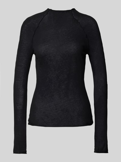 Review Longsleeve mit Stehkragen Black 2