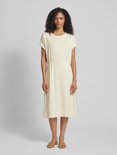 Soyaconcept Sukienka midi z krótkim rękawem model ‘Banu’ Złamany biały 4