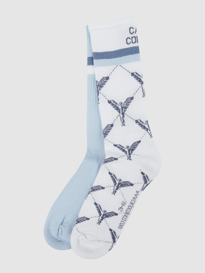 CARLO COLUCCI Socken mit Stretch-Anteil im 2er-Pack Hellblau 1