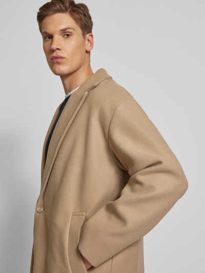 Only & Sons Oversized lange jas met reverskraag, model 'WORF' Beige - 3