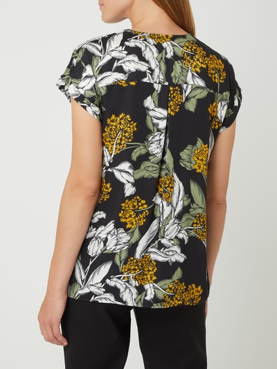 BETTY & CO GREY Blouseshirt met bloemenmotief  Zwart - 5