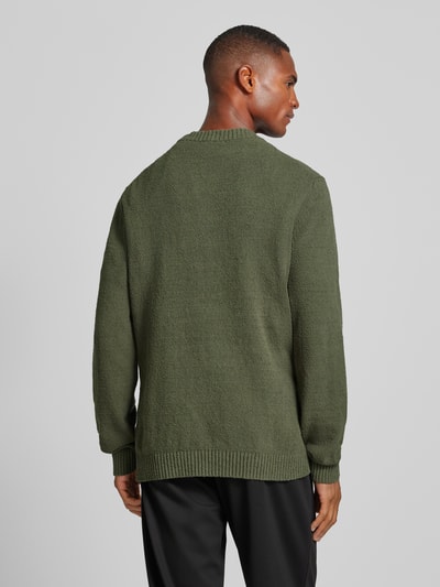 SELECTED HOMME Gebreide pullover met ribboorden, model 'LOOP' Donkergroen - 5