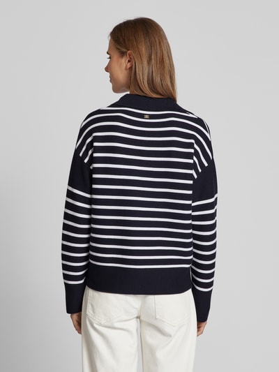 JOOP! Strickpullover mit V-Ausschnitt Marine 5