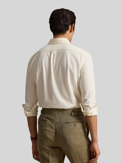 Polo Ralph Lauren Regular Fit Freizeithemd aus reiner Baumwolle Offwhite 5