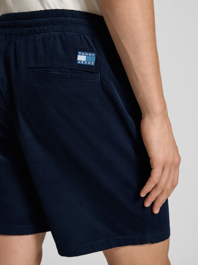 Tommy Jeans Tapered Bermudas aus Baumwoll-Cord Marine 3