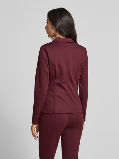 ICHI Żakiet o kroju slim fit z lamowanymi kieszeniami model ‘KATE’ Bordowy 5