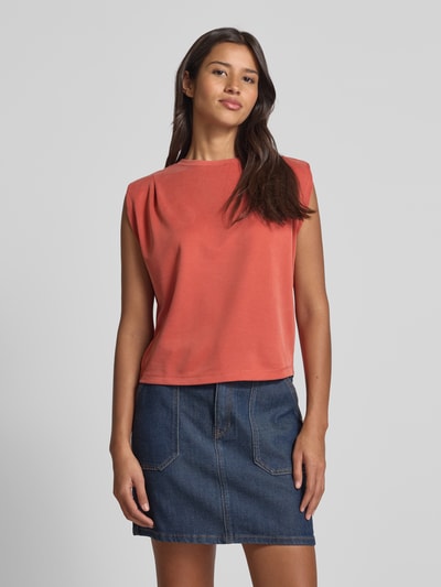 Jake*s Collection Tanktop mit Rundhalsausschnitt Rostrot 4