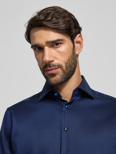 Christian Berg Men Regular Fit Businesshemd mit extra langem Arm Marine 3