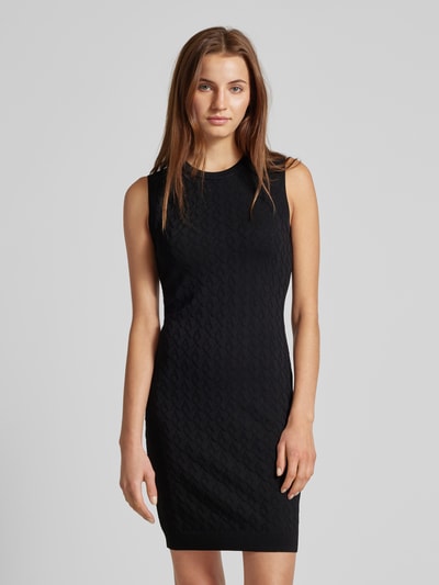 ARMANI EXCHANGE Knielanges Kleid mit Strukturmuster Black 4