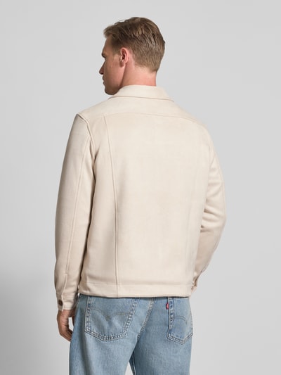 MCNEAL Regular Fit Hemdjacke mit Brusttaschen Sand 5