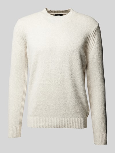 Cinque Strickpullover mit gerippten Abschlüssen Modell 'ZAC' Offwhite 1