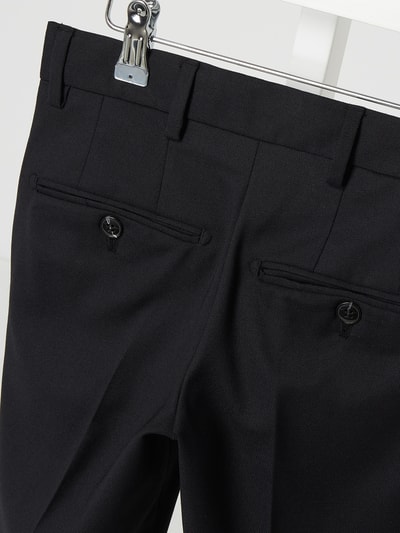 Jack & Jones Regular fit pantalon met wol, model 'Solaris' Zwart - 4