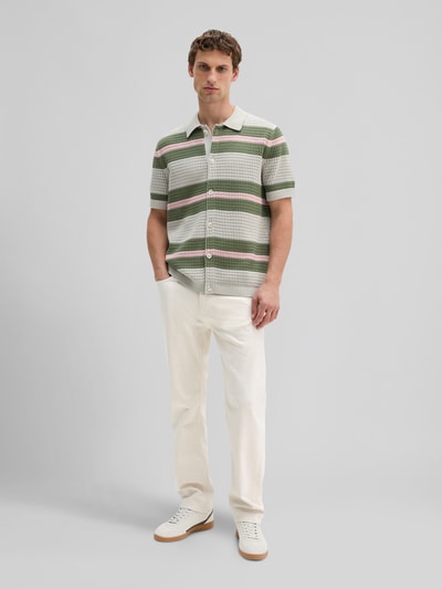 Marc O'Polo Regular Fit Freizeithemd aus Baumwoll-Mix Mittelgrau 1
