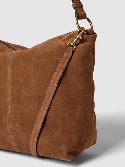 LIEBESKIND BERLIN Handtas van leer met labeldetail, model 'CHUDY HOBO