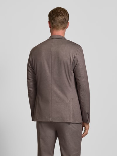 DIGEL Marynarka na dwa guziki o kroju slim fit model ‘Anello’ Jasnobrązowy 5