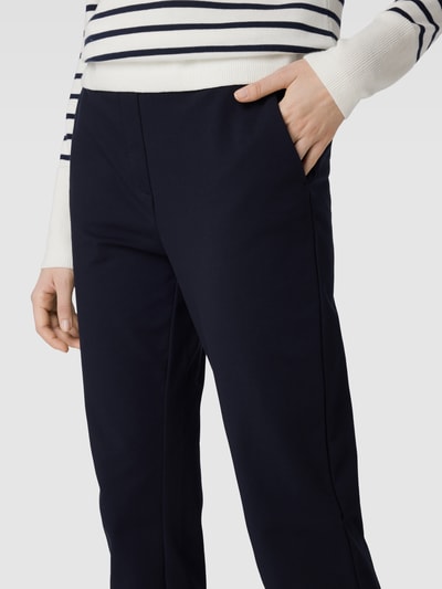 Christian Berg Woman Selection Relaxed fit stoffen broek met elastische band Marineblauw - 3