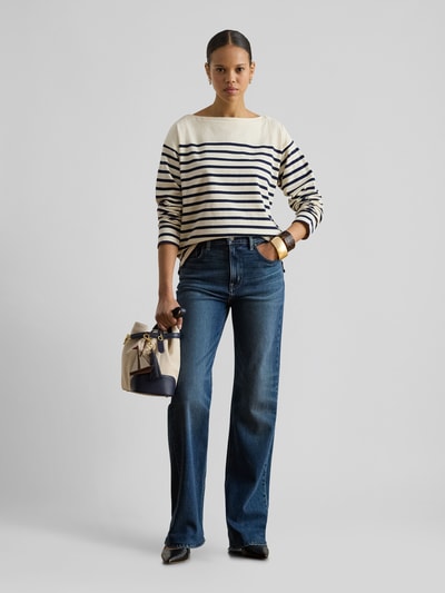 Lauren Ralph Lauren Sweter w kroju regular fit z czystej bawełny Granatowy melanż 1