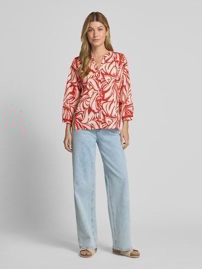 ZABAIONE Regular fit blouse met 3/4-mouwen, model 'St44ephanie' Rood - 1