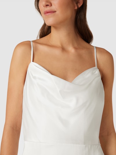 Luxuar Brautkleid mit Wasserfall-Ausschnitt Offwhite 6