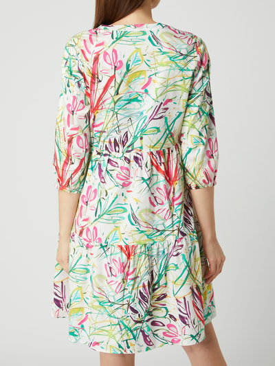 kaufen PARIS Kleid online Allover-Muster mit (weiß) HECHTER