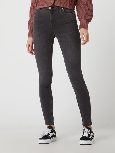 Review Skinny Jeans im Washed-Look Black 4