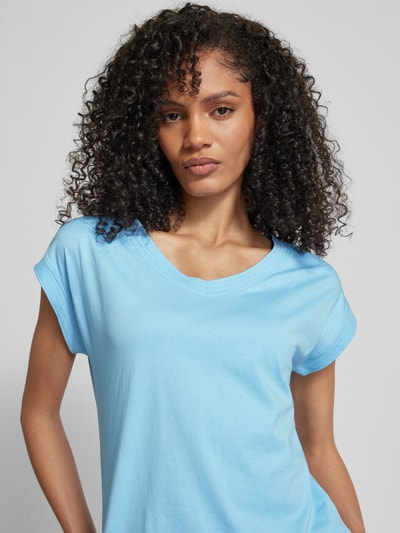 Esprit T-shirt met kapmouwen Turquoise - 3