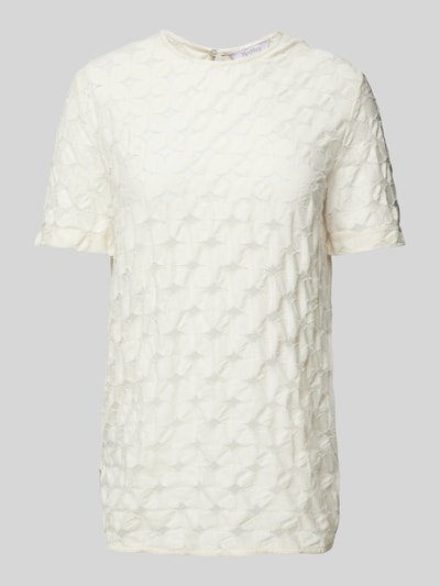 MaxMara Leisure T-shirt met ronde hals, model 'FILIPPO' Ecru - 2