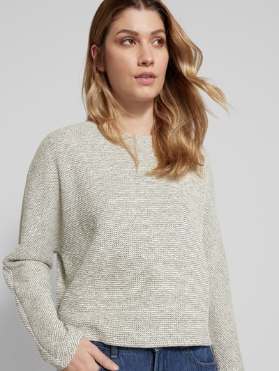 OPUS Sweatshirt met ronde hals, model 'Galty' Lichtgrijs - 3