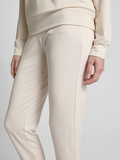 Guess Sweatpants mit Label-Stitching Modell 'LUCIA' Beige 3