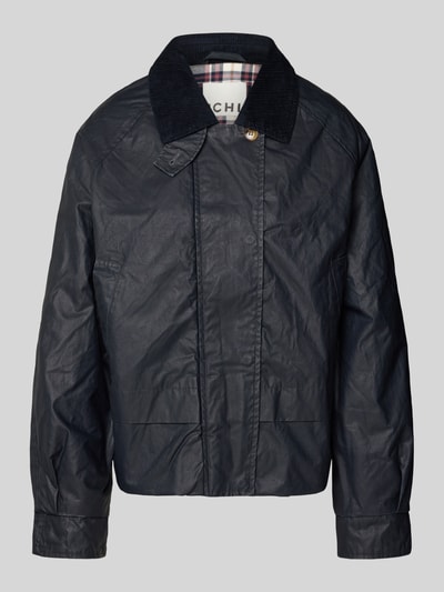 ICHI Jacke mit Umlegekragen und Eingrifftaschen Modell 'GANILO' Marine 2