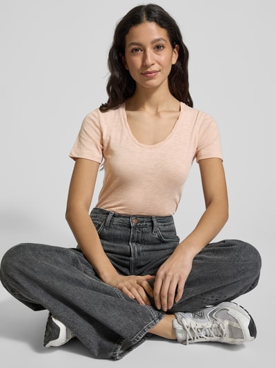 Marc O'Polo Shaped Fit T-Shirt aus reiner Baumwolle  Altrosa 3