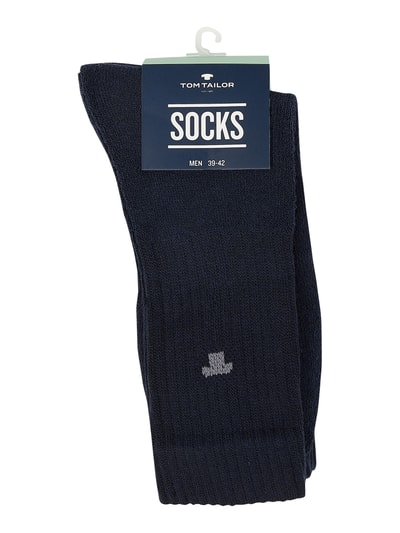 Tom Tailor Socken aus Baumwollmischung im 3er-Pack Dunkelblau 2