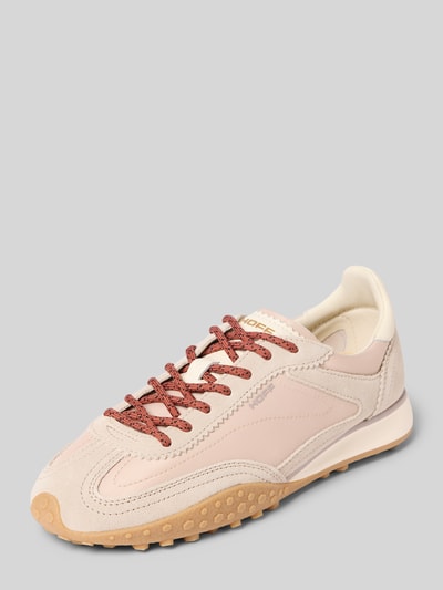 Produktfoto, Sneaker aus Leder-Mix mit Logo-Detail Modell 'Bridge' von HOFF, Damen Sneaker, abgerundete Passform, beige-rosé, Textur-Mix