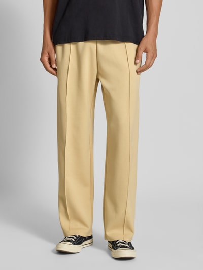 REVIEW Sweathose mit elastischem Bund Beige 4